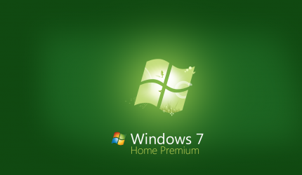 Green Windows 7 Home Premium Wallpaper
