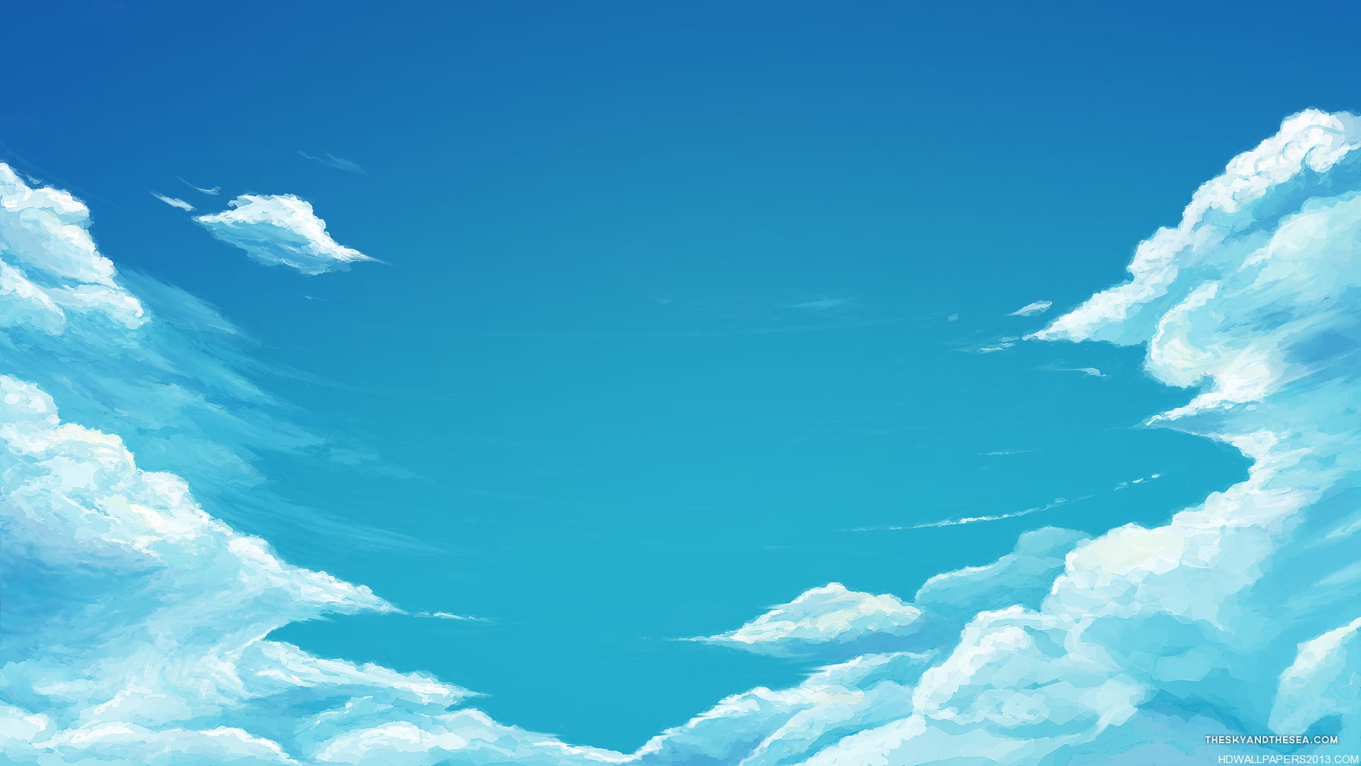 Light Blue Sky With Clouds