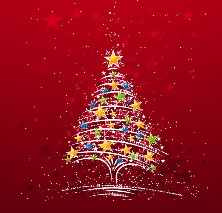Christmas Star Tree Wallpaper