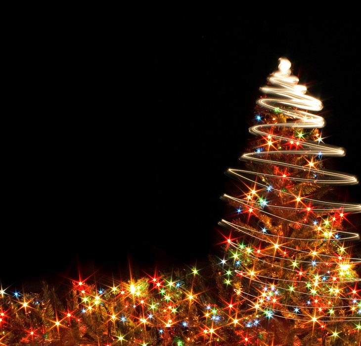Christmas Tree Sparkle Wallpaper