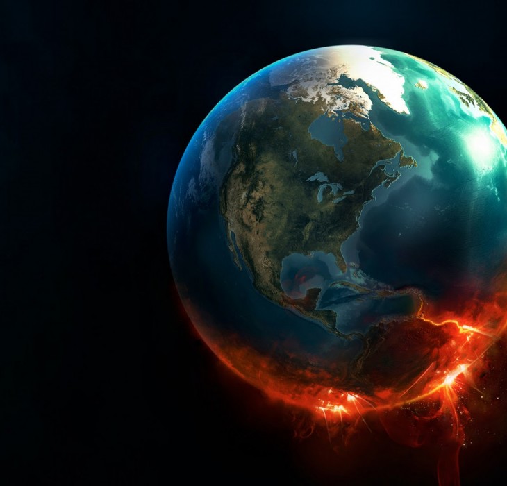 HD Wallpaper of Imploding Earth