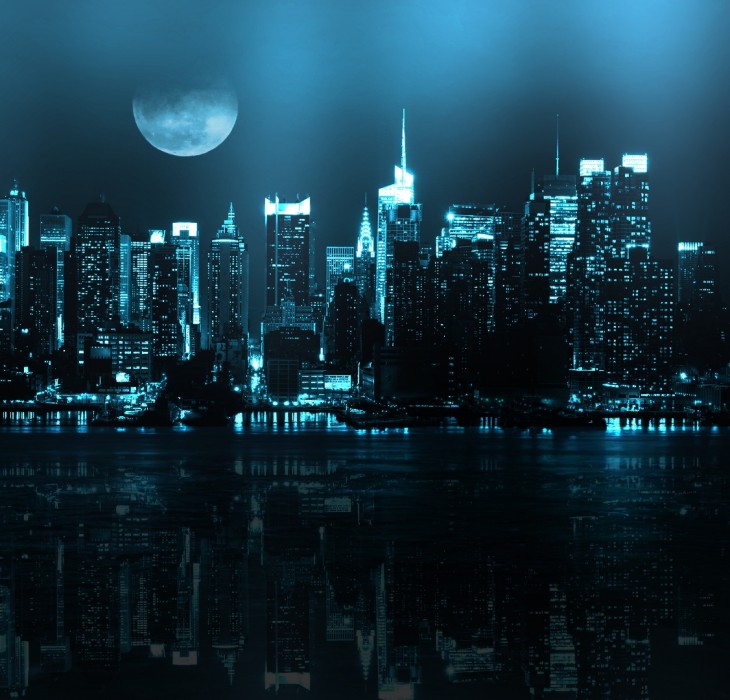 Stunning Blue City Skylight