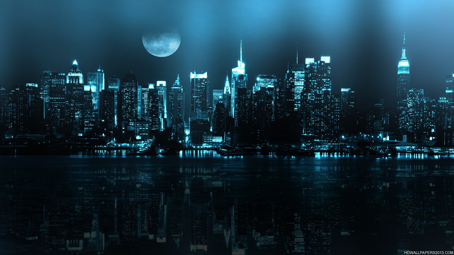 Stunning Blue City Skylight | High Definition Wallpapers, High