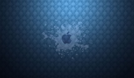 Apple Blue Splash Wallpaper