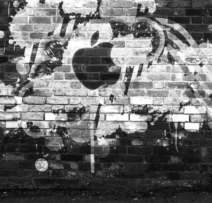 Apple Tag Graffiti Wallpaper