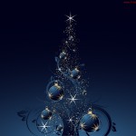 Blue Bauble Christmas Tree