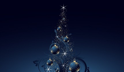 Blue Bauble Christmas Tree